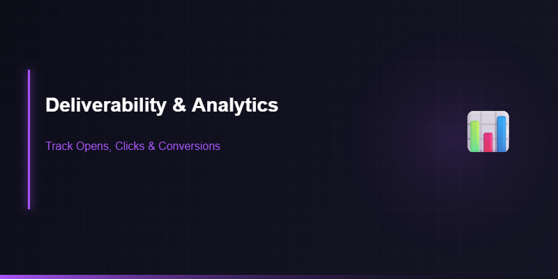 Email deliverability and analytics dashboard